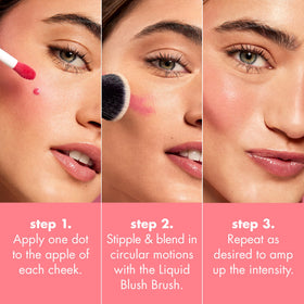 e.l.f. Camo Liquid Blush Dusty Rosé in makeup setting