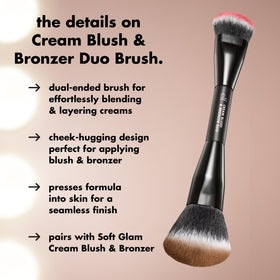 e.l.f. Cream Blush & Bronzer Duo Brush back view