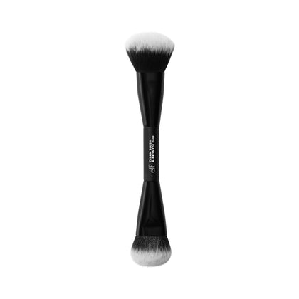 e.l.f. Cream Blush & Bronzer Duo Brush front view