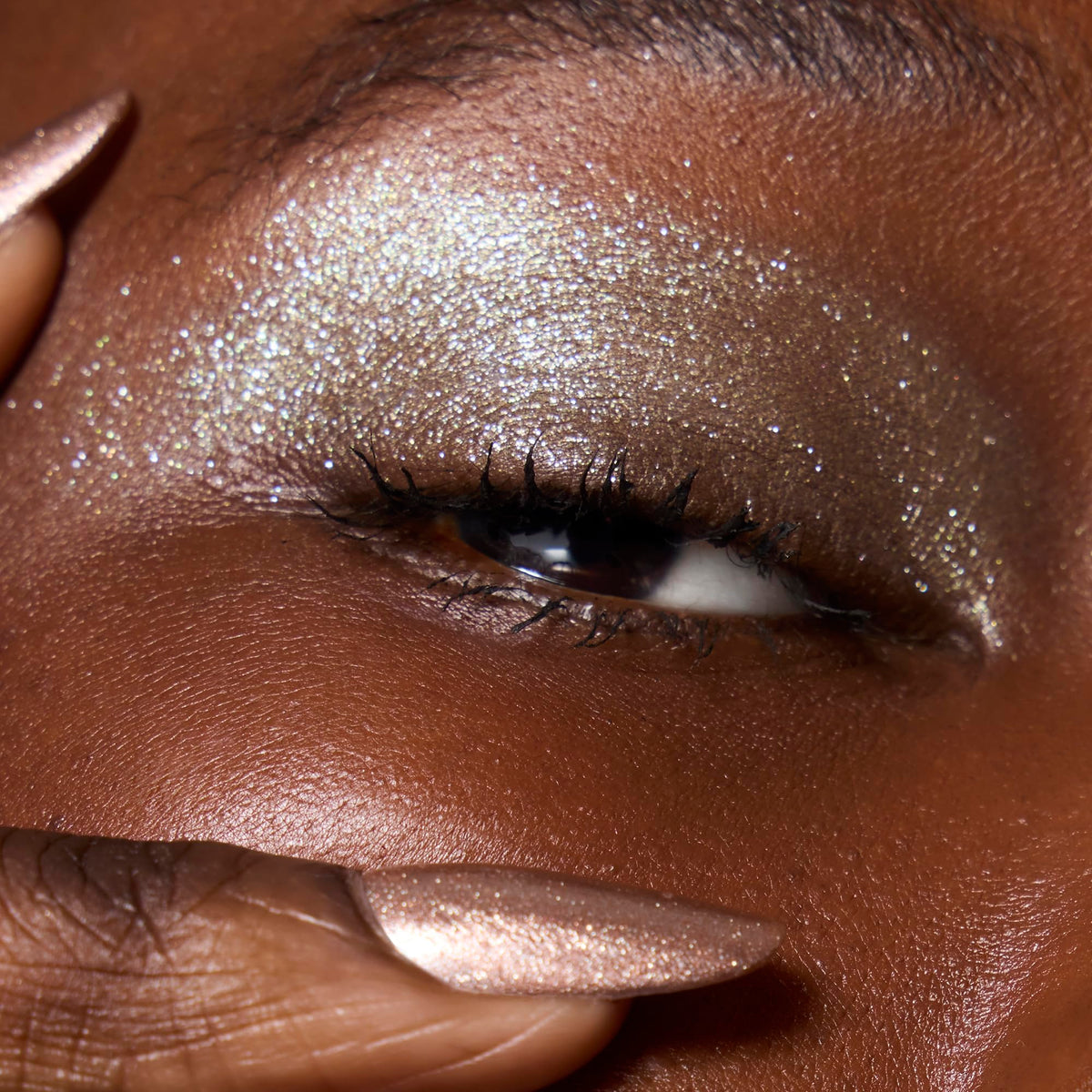 e.l.f. Fine As Fleck Glitter Eyeshadow close-up of glitter
