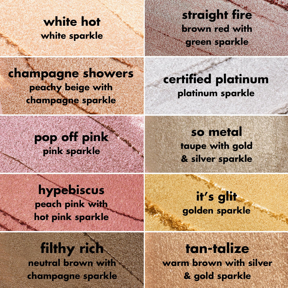 e.l.f. Fine As Fleck Glitter Eyeshadow Pop Off Pink glitter texture close-up