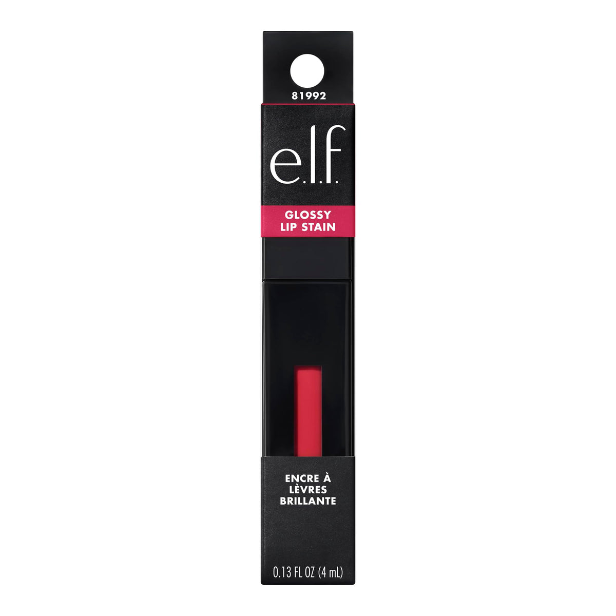 e.l.f. Glossy Lip Stain Fuchsia Fantasy texture close-up