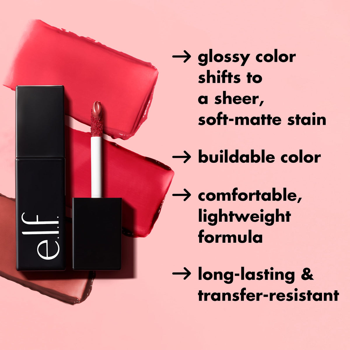 e.l.f. Glossy Lip Stain Polished Peach packaging