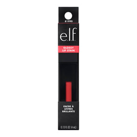 e.l.f. Glossy Lip Stain Polished Peach shade comparison