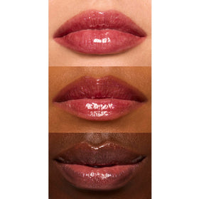 e.l.f. Glow Reviver Lip Oil Divine Wine on lips