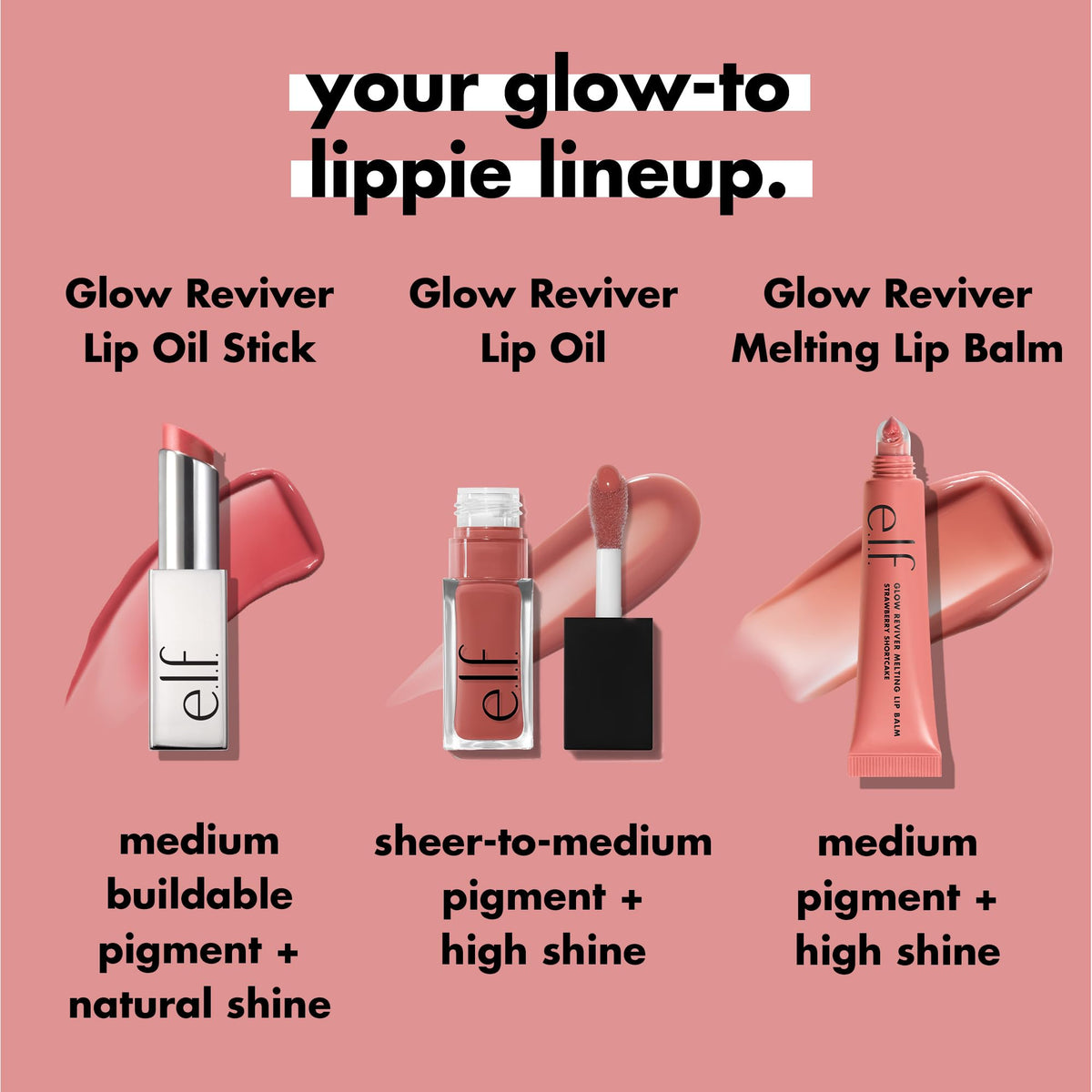 e.l.f. Glow Reviver Lip Oil Stick Cherry on Top ingredients list