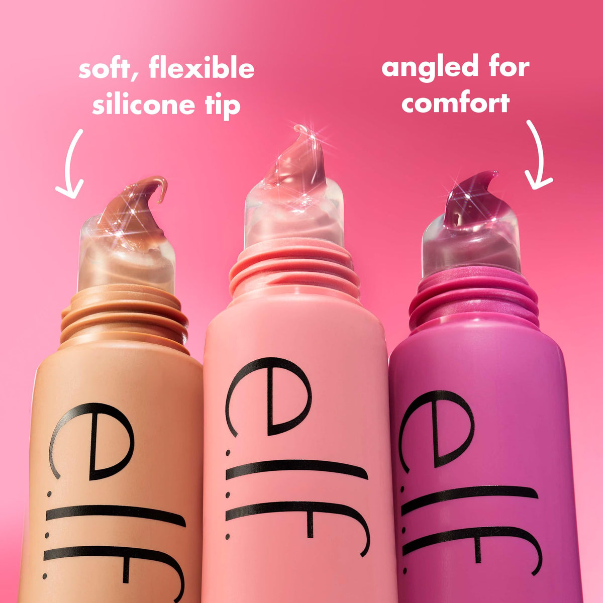 e.l.f. Glow Reviver Melting Lip Balm Blue Raspberry on lips