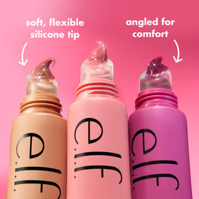 e.l.f. Glow Reviver Melting Lip Balm Blue Raspberry on lips