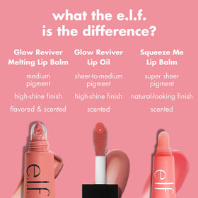 e.l.f. Glow Reviver Melting Lip Balm texture close-up