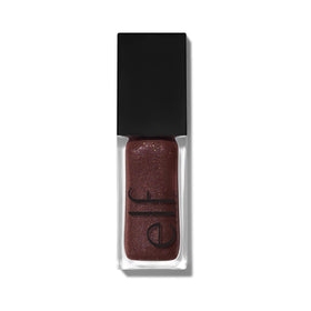 e.l.f. Glow Reviver Plumping Lip Oil Espresso Tonic texture on skin