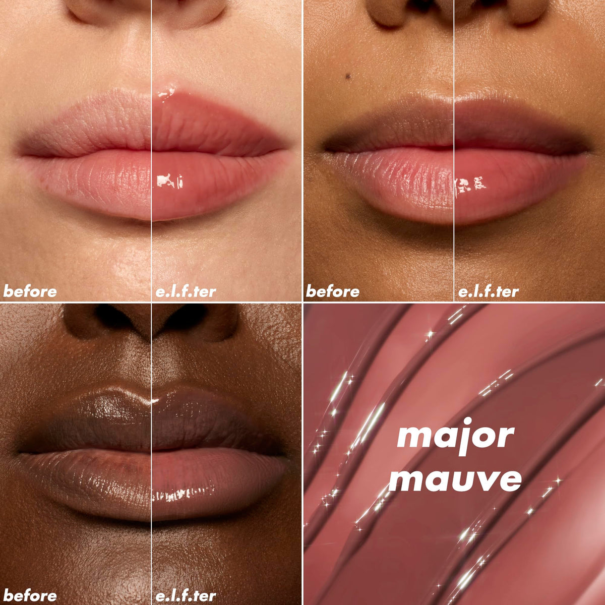 e.l.f. Glow Reviver Plumping Lip Oil Major Mauve packaging
