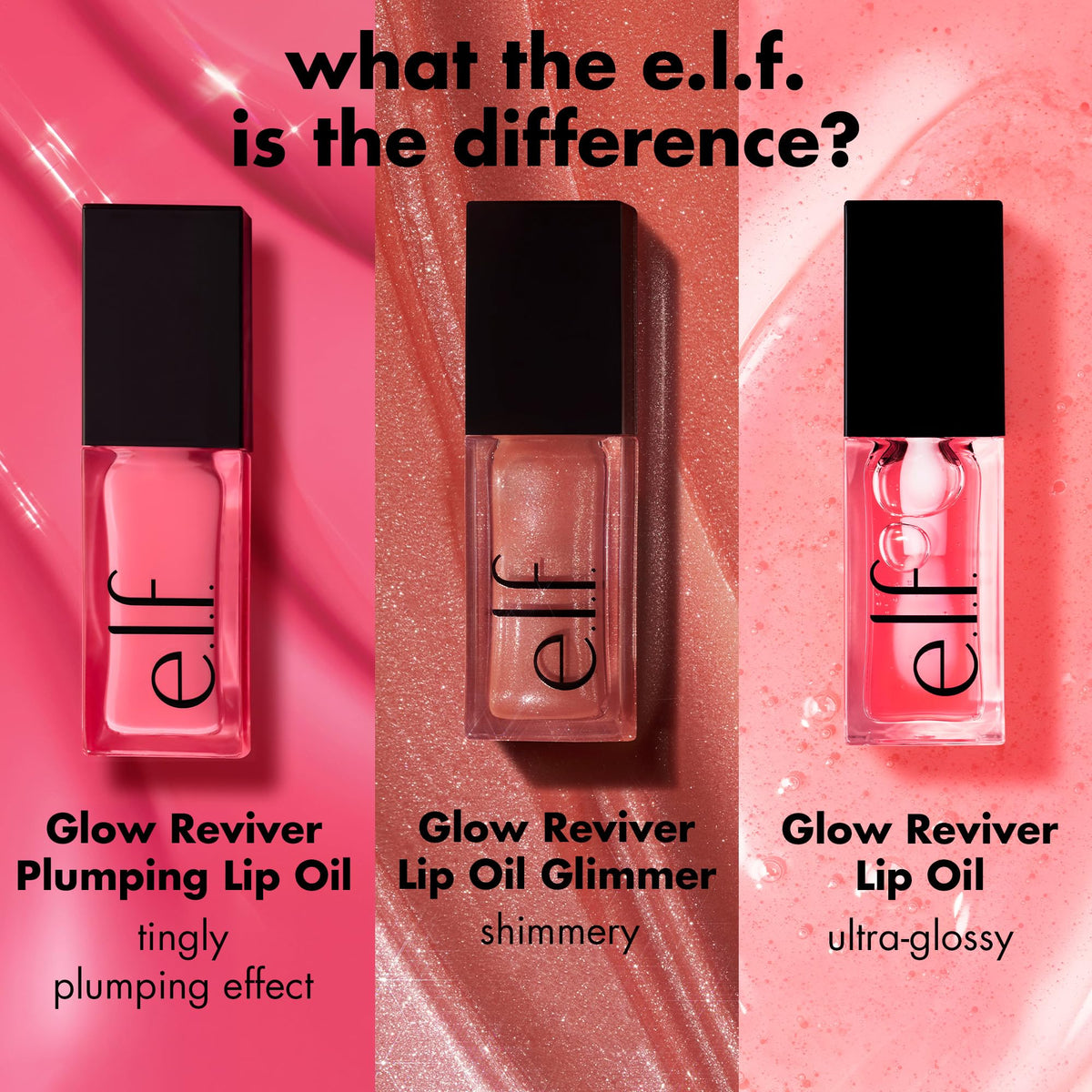 e.l.f. Glow Reviver Plumping Lip Oil Piggy Bank in beauty setup
