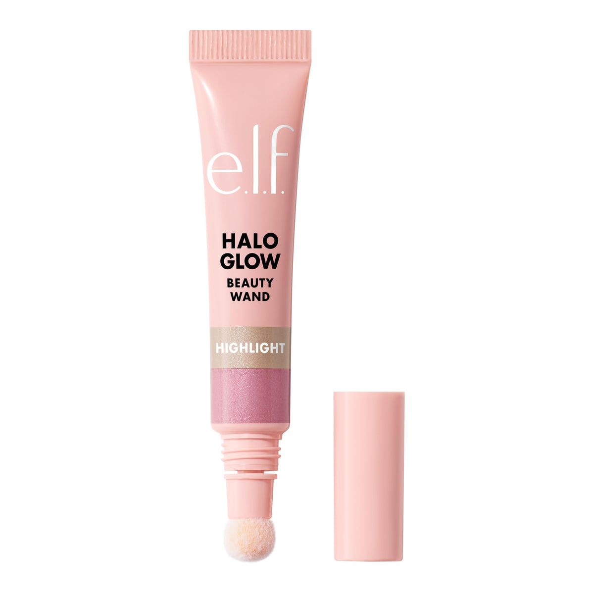 e.l.f. Halo Glow Highlight Beauty Wand front view in Pink Prism