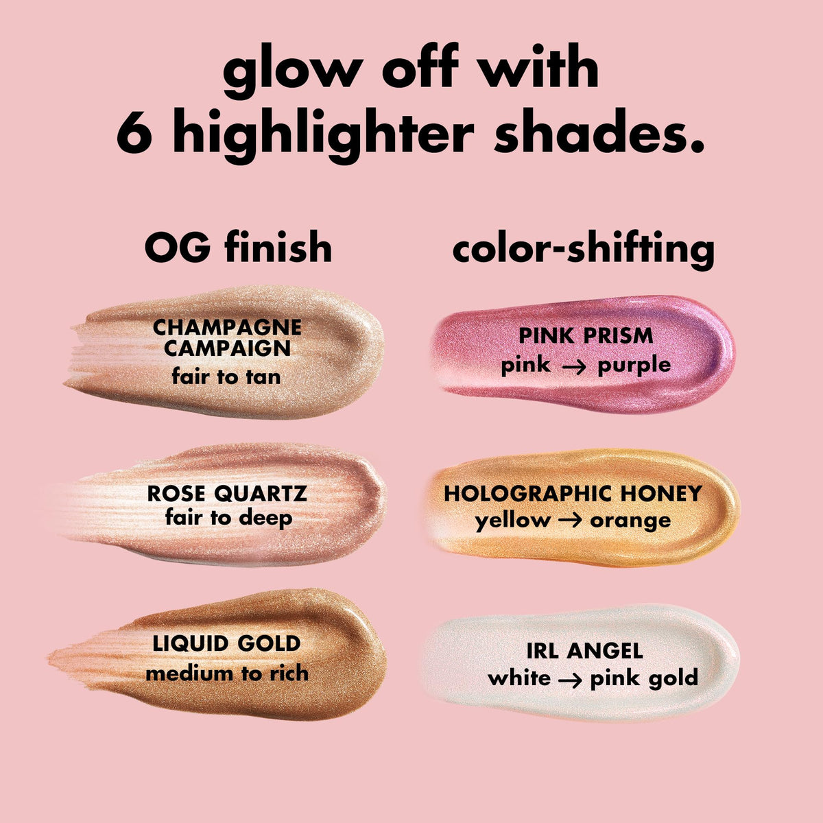 e.l.f. Halo Glow Highlight Wand in use on model's cheekbones