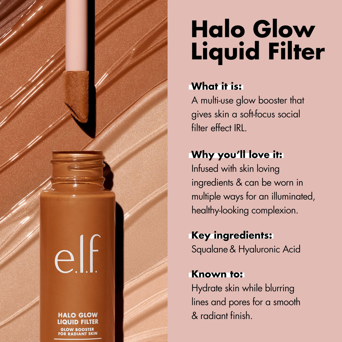 e.l.f. Halo Glow Liquid Filter 0.5 Fair packaging