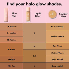 e.l.f. Halo Glow Liquid Filter 5.5 Medium/Tan packaging