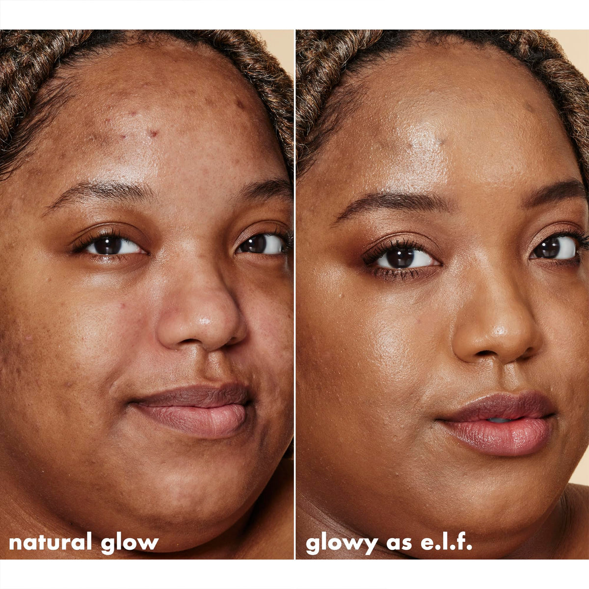 e.l.f. Halo Glow Liquid Filter lifestyle image with makeup tools