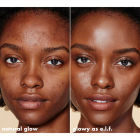e.l.f. Halo Glow Liquid Filter packaging on a table