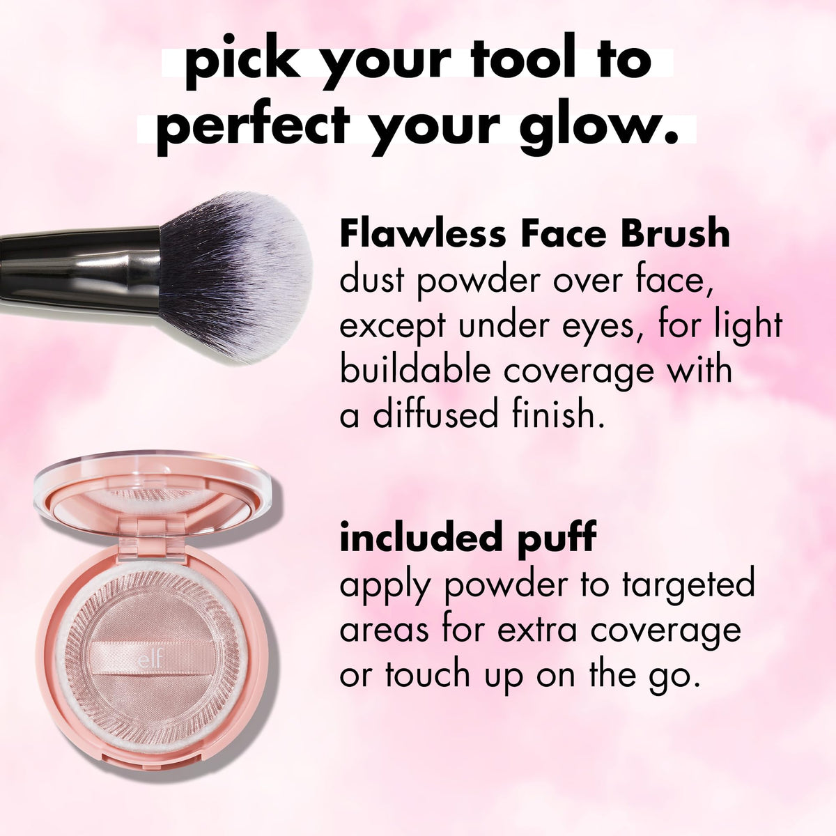 e.l.f. Halo Glow Powder Filter close-up of texture