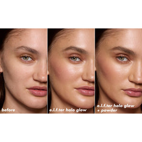 e.l.f. Halo Glow Powder Filter Light Warm texture close-up