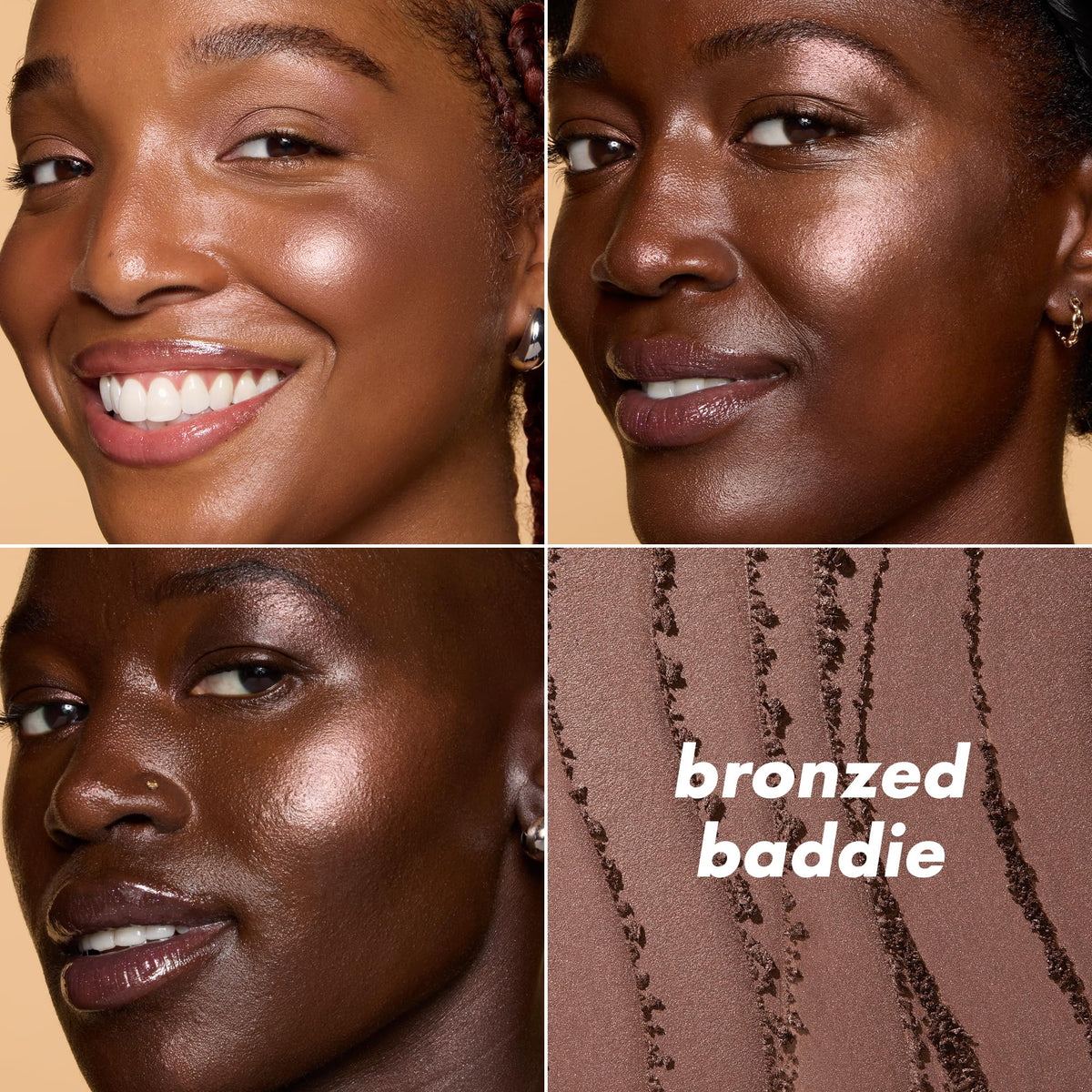 e.l.f. Halo Glow Silky Powder Highlighter applied on cheekbones