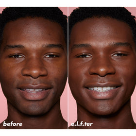 e.l.f. Halo Glow Skin Tint SPF 50 application on model