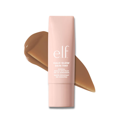 e.l.f. Halo Glow Skin Tint SPF 50 front view in 12 Tan Cool