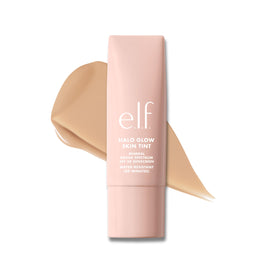 e.l.f. Halo Glow Skin Tint SPF 50 front view with packaging
