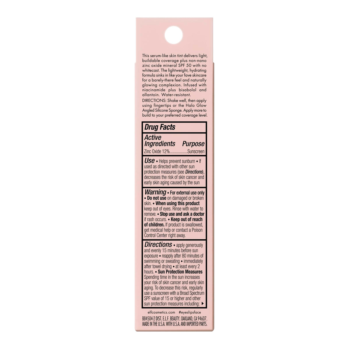 e.l.f. Halo Glow Skin Tint SPF 50 lifestyle shot