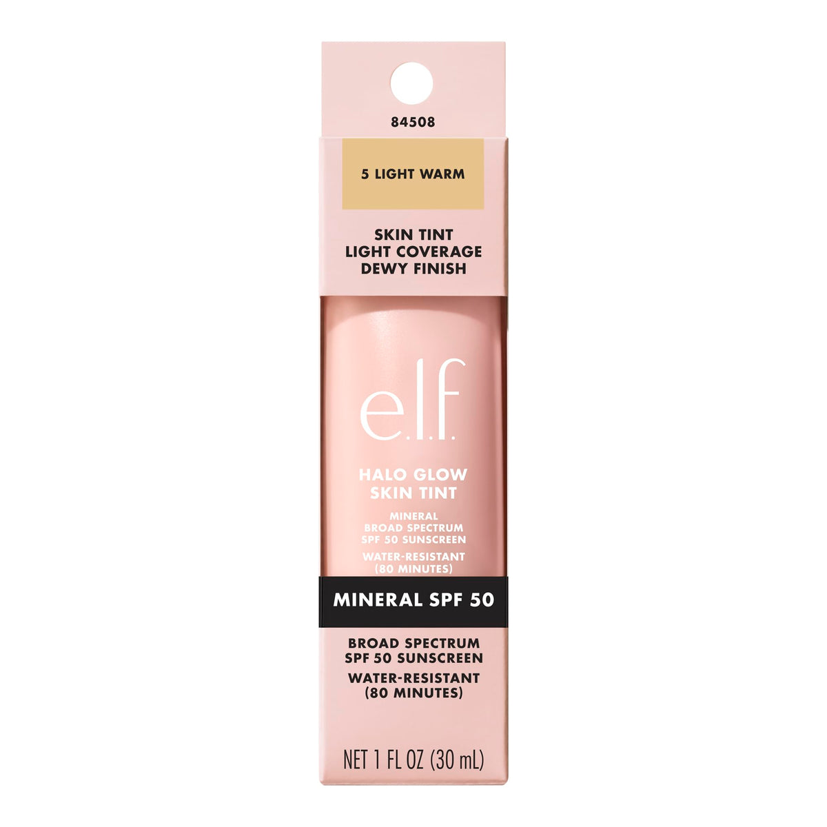 e.l.f. Halo Glow Skin Tint SPF 50 shade selection