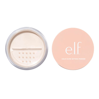 e.l.f. Halo Glow Soft Focus Setting Powder front view in light pink