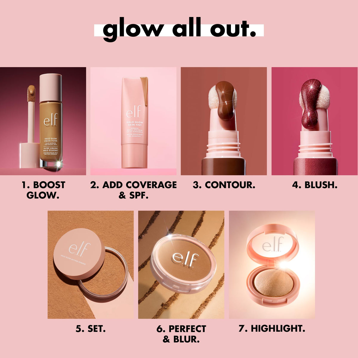 e.l.f. Halo Glow Soft Focus Setting Powder top view, Deep/Rich