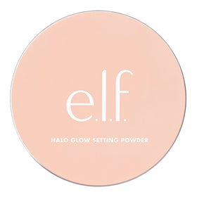 e.l.f. Halo Glow Soft Focus Setting Powder with makeup brushes