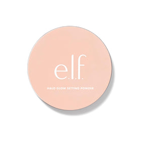 e.l.f. Halo Glow Soft Focus Setting Powder with makeup brushes