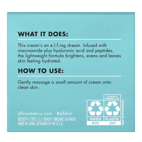 e.l.f. Holy Hydration! Face Cream ingredients list
