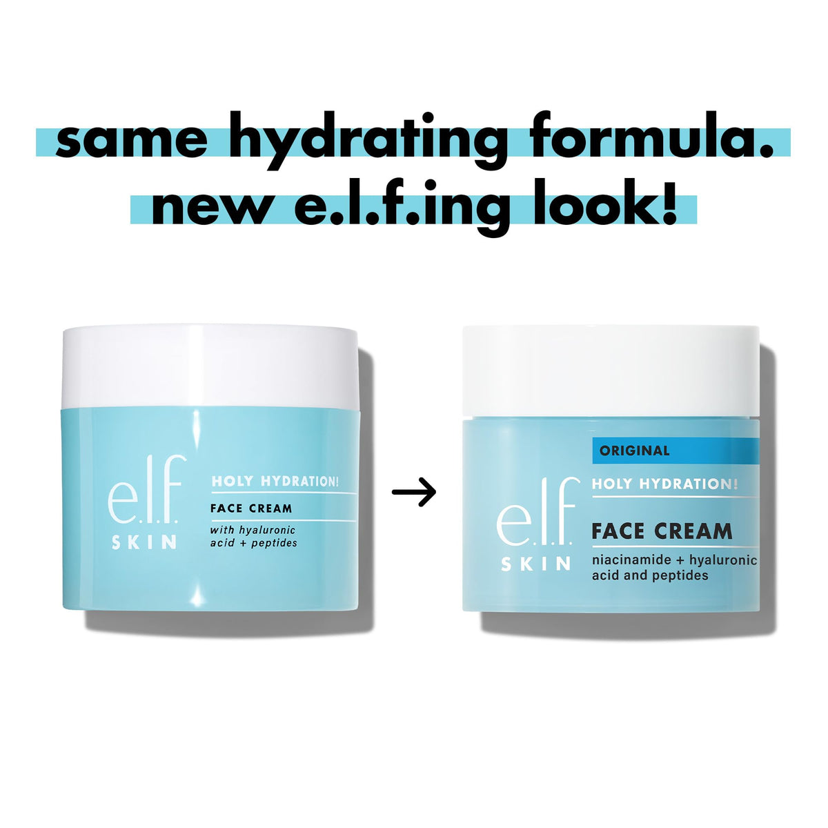 e.l.f. Holy Hydration! Face Cream on a bathroom counter