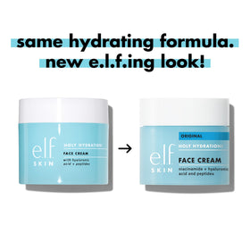 e.l.f. Holy Hydration! Face Cream on a bathroom counter