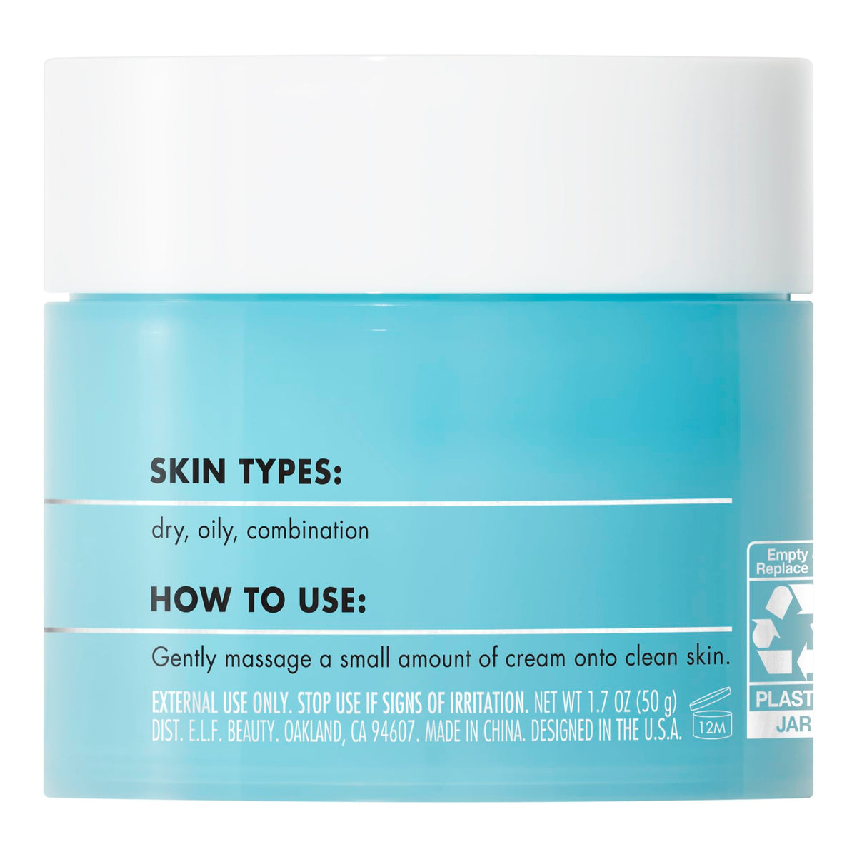 e.l.f. Holy Hydration! Face Cream with skincare products