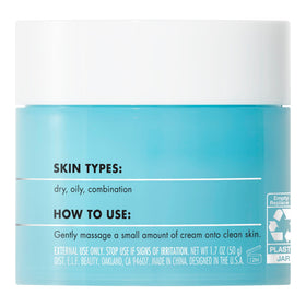 e.l.f. Holy Hydration! Face Cream with skincare products