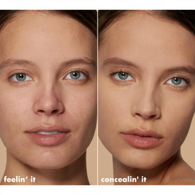 e.l.f. Hydrating Camo Concealer Medium Peach on model's skin