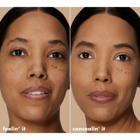 e.l.f. Hydrating Camo Concealer Medium Sand texture on skin