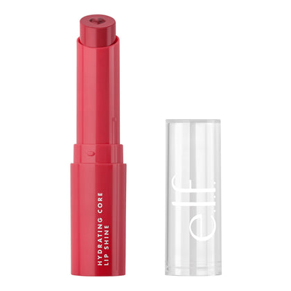 e.l.f. Hydrating Core Lip Shine Lovely Light Red front view