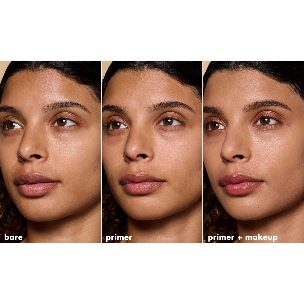 e.l.f. Hydrating Face Primer 60g application with makeup brush