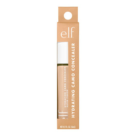 e.l.f. Hydrating Satin Camo Concealer Medium Beige on vanity setup