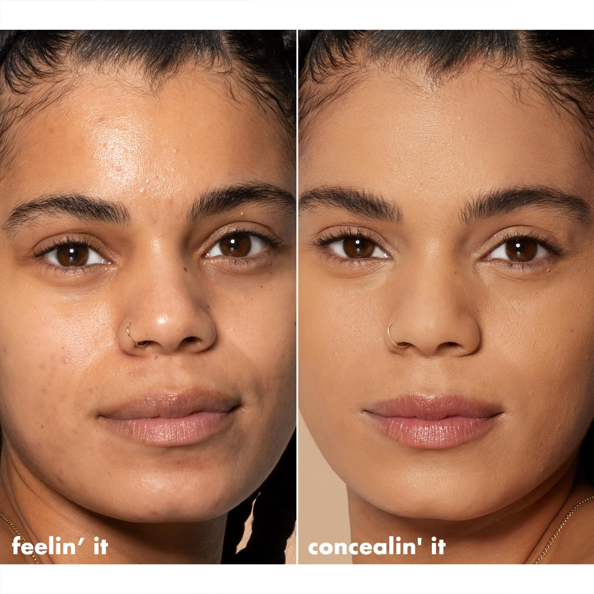 e.l.f. Hydrating Satin Camo Concealer Medium Beige swatch on skin