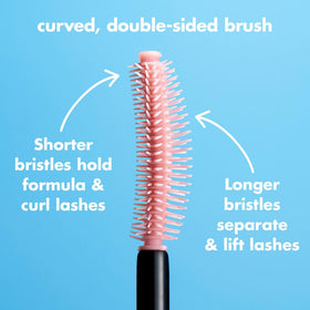 e.l.f. Lash 'N Roll Mascara application on model's eyelashes