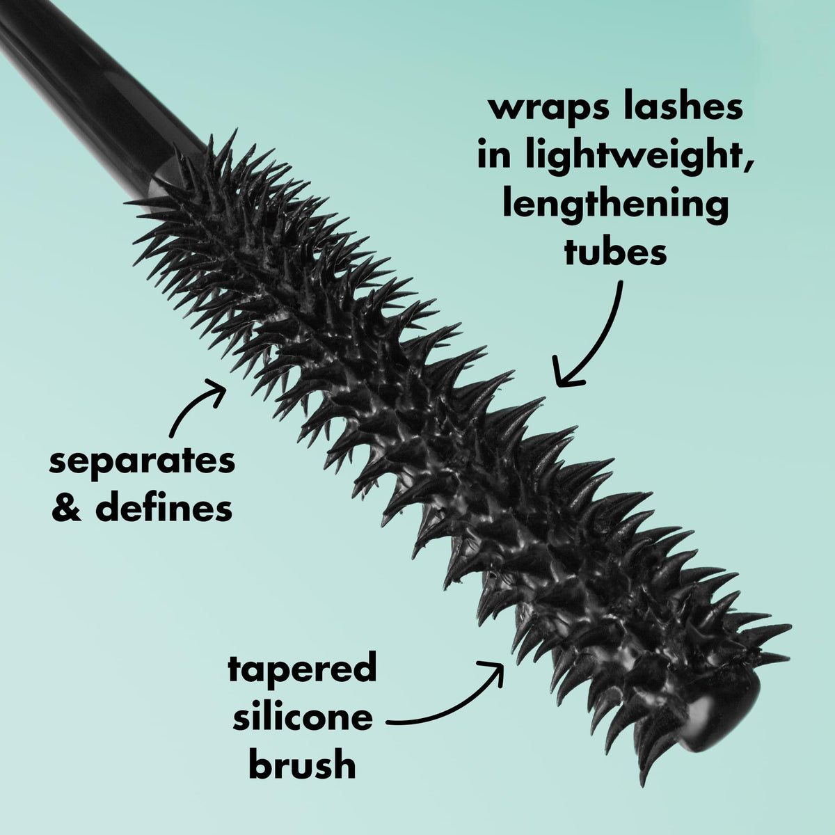 e.l.f. Lash XTNDR Mascara Deep Brown applied on model's lashes
