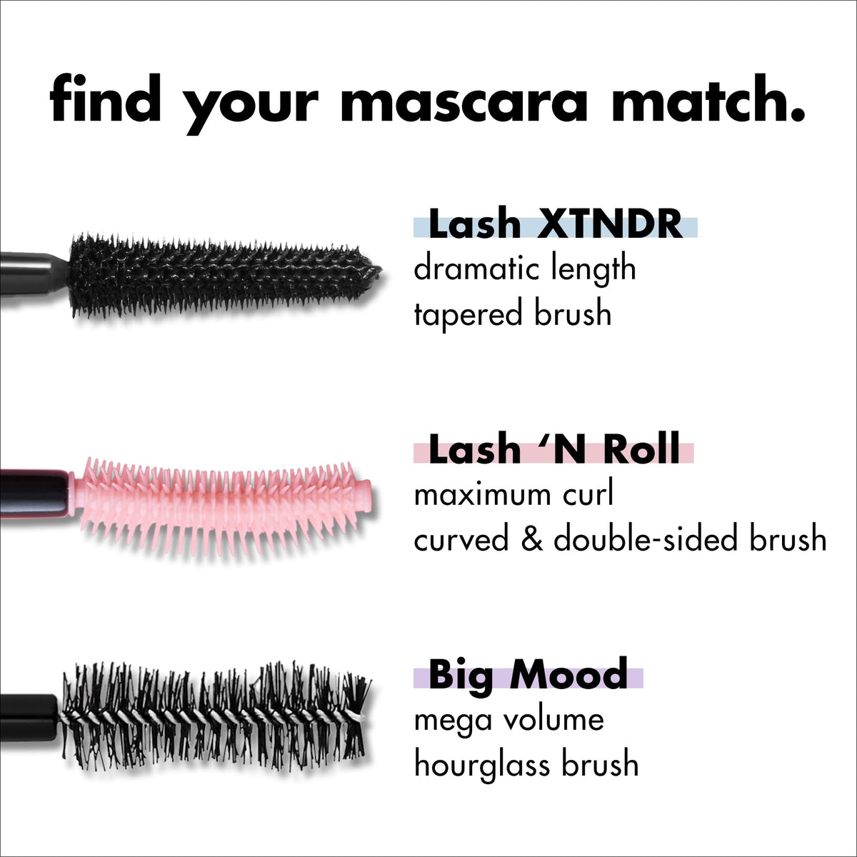 e.l.f. Lash XTNDR Mascara Deep Brown product with makeup accessories