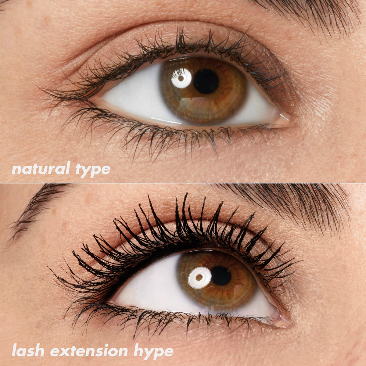 e.l.f. Lash XTNDR Mascara Pitch Black application on lashes