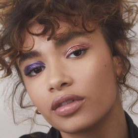 e.l.f. Liquid Metallic Eyeshadow Supernova in a makeup setup